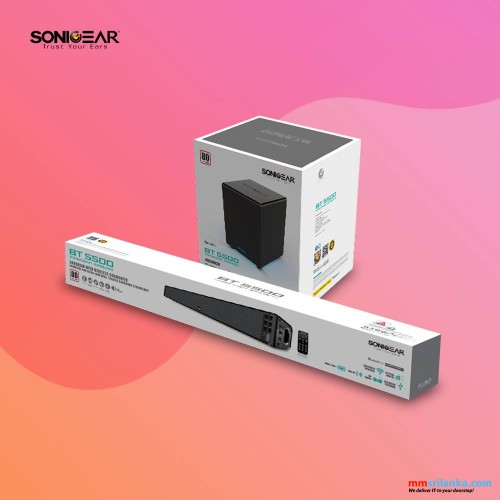 SONICGEAR SONICBAR BT5500 BLUETOOTH 5.0 SOUND BAR WITH WIRELESS SUBWOOFER (1Y)